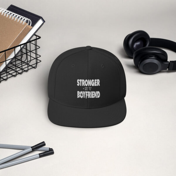 Stronger Than Your Boyfriend Snapback Hat - Image 4