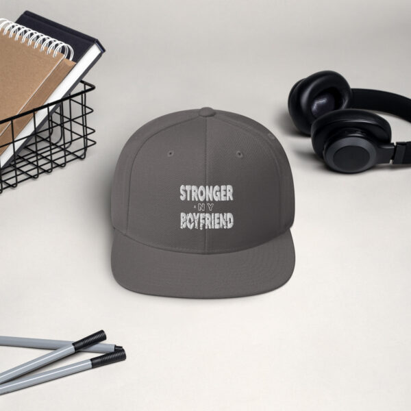 Stronger Than Your Boyfriend Snapback Hat - Image 3